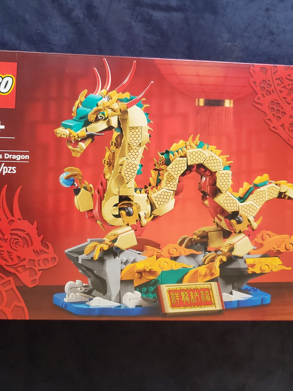 LEGO Auspicious Dragon Building Set - Opened Box